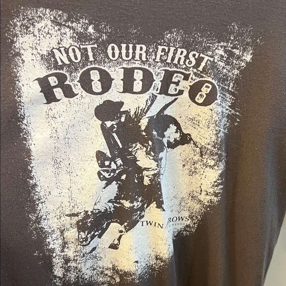 Gray Graphic First Rodeo Vintage Tee - Picture 3 of 5